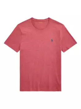 Футболка с вышитым логотипом POLO RALPH LAUREN, розовый