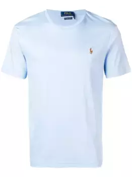 Футболка с вышитым логотипом POLO RALPH LAUREN, синий