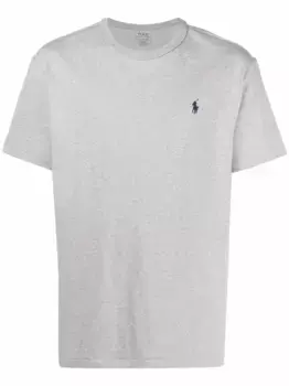 Футболка с вышитым логотипом POLO RALPH LAUREN, серый