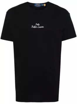 Футболка с вышитым логотипом POLO RALPH LAUREN, синий