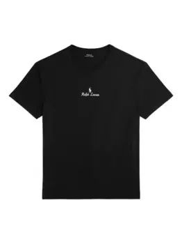 Футболка с вышитым логотипом POLO RALPH LAUREN, черный