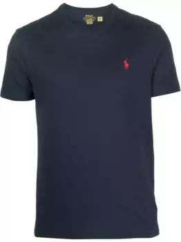 Футболка с вышитым логотипом POLO RALPH LAUREN, синий