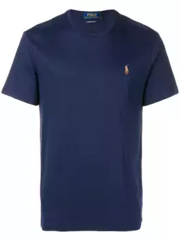 Футболка с вышитым логотипом POLO RALPH LAUREN, синий