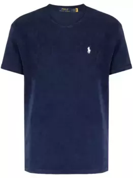 Футболка с вышитым логотипом POLO RALPH LAUREN, синий