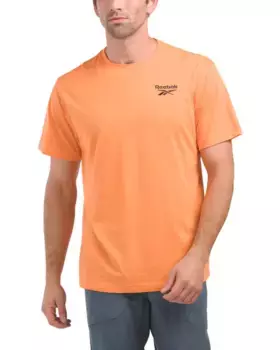 Футболка с вышитым логотипом Reebok, цвет Nectarine