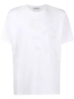 Футболка с вышитым логотипом Refracted Givenchy, белый