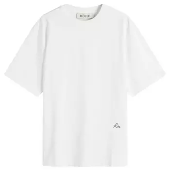 Футболка с вышитым логотипом Rhe, белый