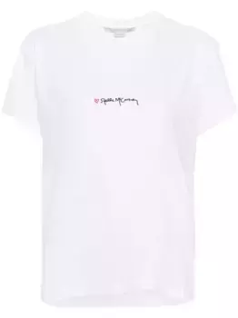 Футболка с вышитым логотипом STELLA MCCARTNEY, белый