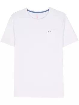 Футболка с вышитым логотипом Sun 68, белый