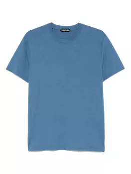 Футболка с вышитым логотипом TOM FORD, синий