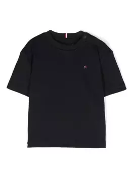 Футболка с вышитым логотипом Tommy Hilfiger Junior, синий
