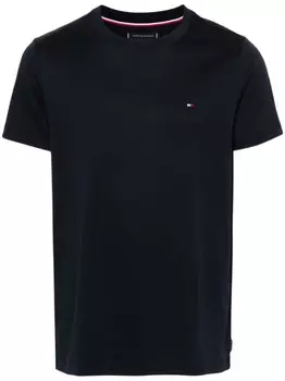 Футболка с вышитым логотипом Tommy Hilfiger, синий