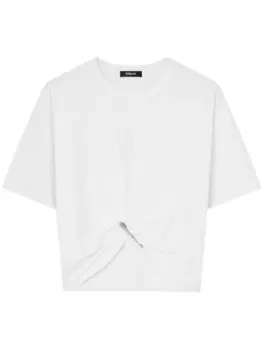 Футболка с вышитым логотипом Versace, белый