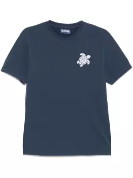 Футболка с вышитым логотипом Vilebrequin, синий