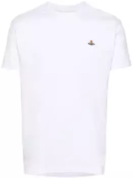 Футболка с вышитым логотипом Vivienne Westwood, белый