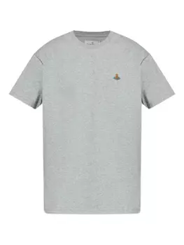 Футболка с вышитым логотипом Vivienne Westwood, серый