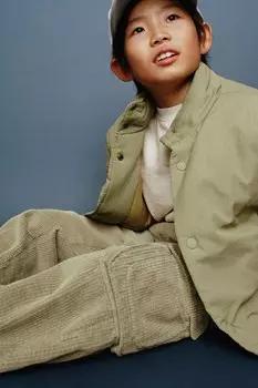 Футболка с вышитым лозунгом ZARA, устрично-белый