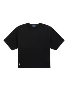 Футболка с вышитым пони-поло POLO RALPH LAUREN, черный
