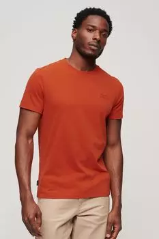 Футболка с вышитым винтажным логотипом Superdry, оранжевый