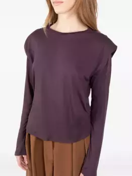 Футболка с вышитыми цифрами Socit Anonyme, фиолетовый