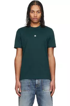 Футболка с вышивкой 4G Givenchy, зеленый