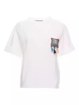 Футболка с вышивкой Akep, белый