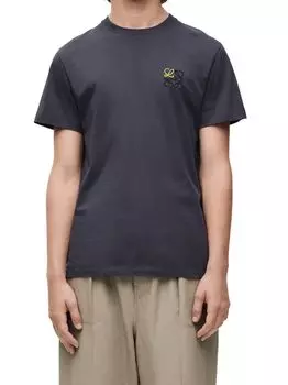 футболка с вышивкой анаграммы Loewe, черный