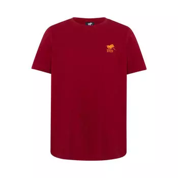 Футболка с вышивкой этикетки POLO SYLT, цвет rot