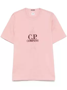 Футболка с вышивкой C.P. Company, розовый