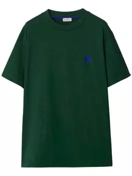 Футболка с вышивкой Equestrian Knight Burberry, зеленый