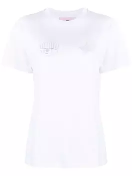 Футболка с вышивкой Eyelike Chiara Ferragni, белый