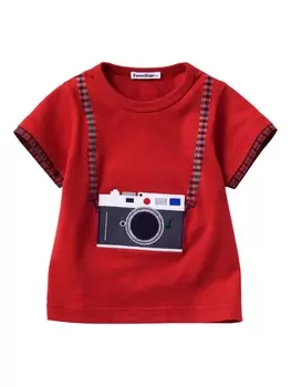 Футболка с вышивкой Familiar, красный