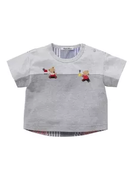 Футболка с вышивкой Familiar, серый