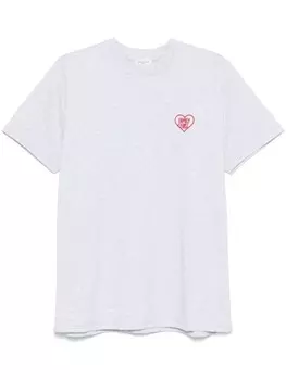 Футболка с вышивкой Family First, серый