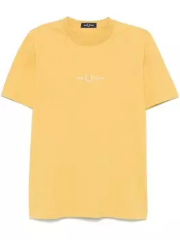 Футболка с вышивкой Fred Perry, желтый