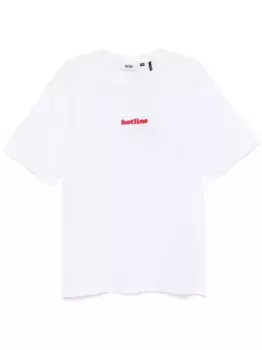 Футболка с вышивкой GCDS, белый