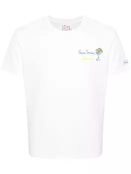 Футболка с вышивкой Gin Tonic MC2 Saint Barth, белый
