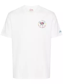 Футболка с вышивкой из коллаборации с Insulti Luminosi MC2 Saint Barth, белый