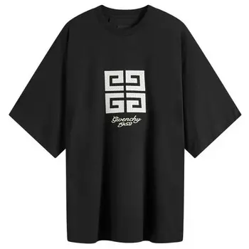 Футболка с вышивкой колледжа Givenchy, черный