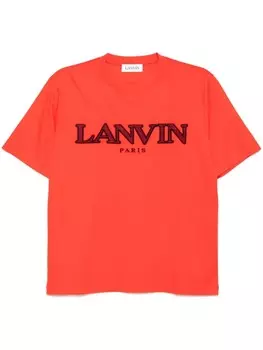 Футболка с вышивкой Lanvin, красный