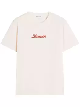 Футболка с вышивкой Lanvin, розовый