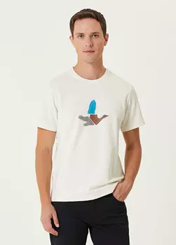 Футболка с вышивкой логотипа Beymen Club, белый