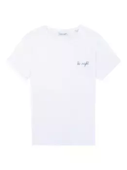 Футболка с вышивкой Maison Labiche, белый