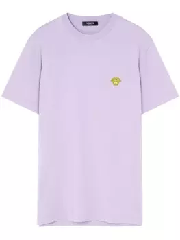 Футболка с вышивкой Medusa Versace, фиолетовый