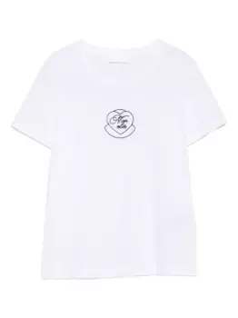 Футболка с вышивкой MONCLER, белый