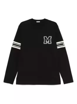 Футболка с вышивкой MONCLER, черный