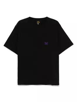 Футболка с вышивкой Needles, черный