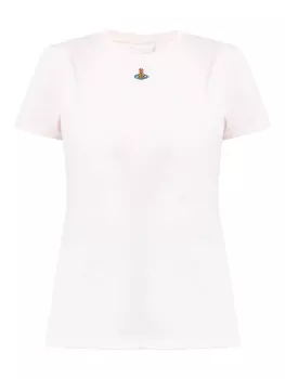 Футболка с вышивкой Orb Peru Vivienne Westwood, белый