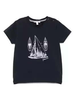 Футболка с вышивкой Patachou, синий