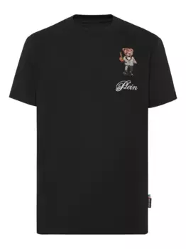 Футболка с вышивкой Philipp Plein, черный